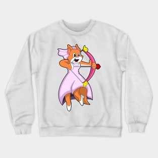 Cat as Bride with Wedding dress Crewneck Sweatshirt